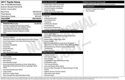 2011 Toyota VENZA Base