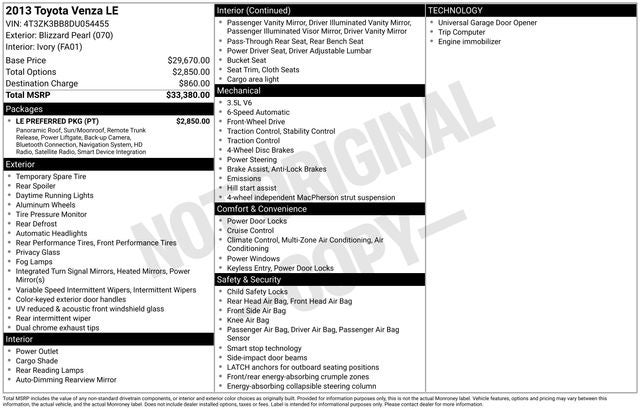 2013 Toyota Venza LE