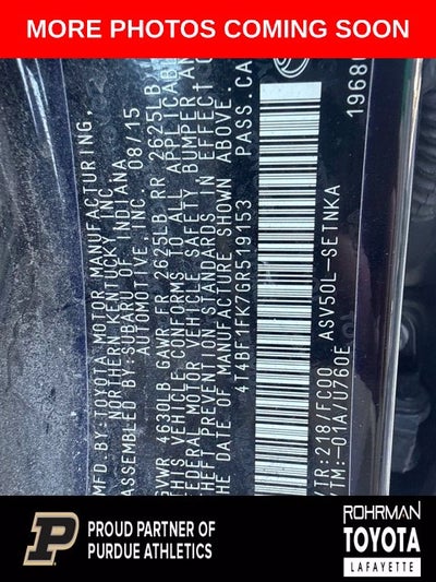 2016 Toyota Camry LE