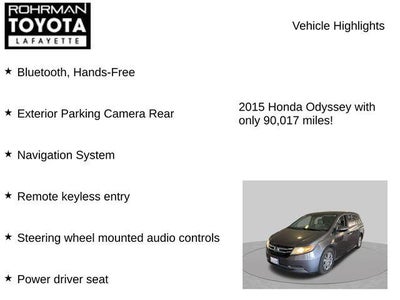 2015 Honda Odyssey EX-L w/Navigation