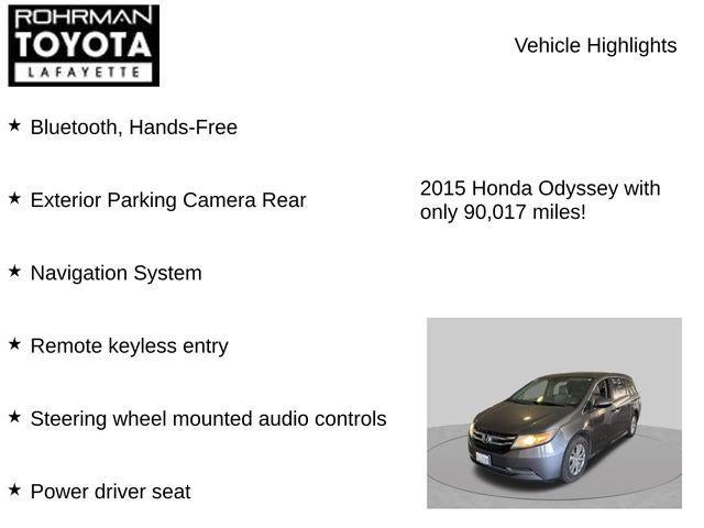 2015 Honda Odyssey EX-L w/Navigation