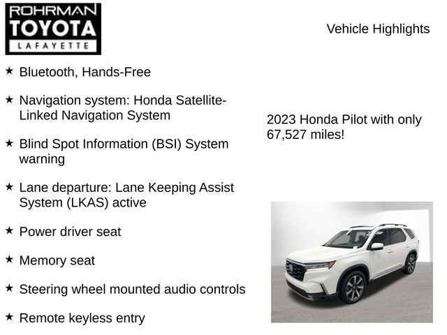 2023 Honda Pilot Touring