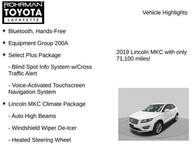 2019 Lincoln MKC Select