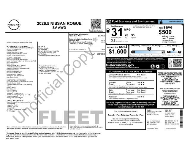 2026 Nissan Rogue SV