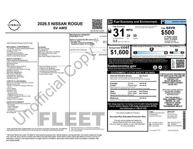 2026 Nissan Rogue SV