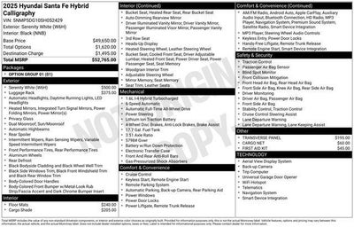 2025 Hyundai Santa Fe Calligraphy