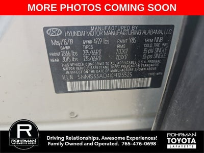 2019 Hyundai Santa Fe SEL