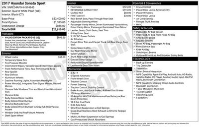 2017 Hyundai Sonata Sport