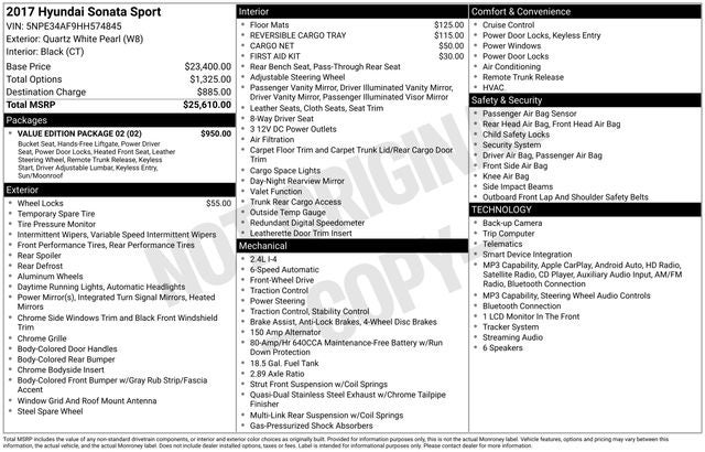 2017 Hyundai Sonata Sport