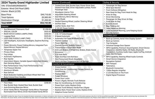 2024 Toyota Grand Highlander Limited
