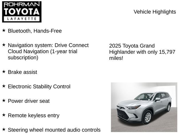 2025 Toyota GRAND HIGHLANDER XLE