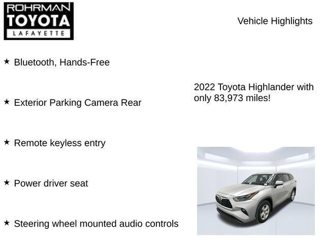 2022 Toyota Highlander Hybrid LE