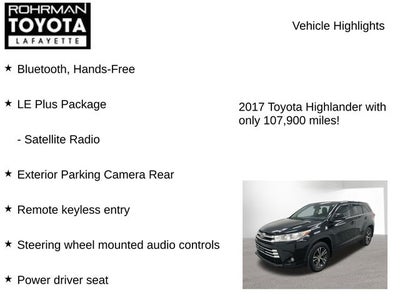 2017 Toyota Highlander LE Plus