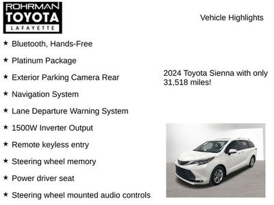2024 Toyota SIENNA PLT AWD Platinum 7 Passenger