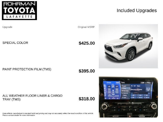 2020 Toyota Highlander Platinum