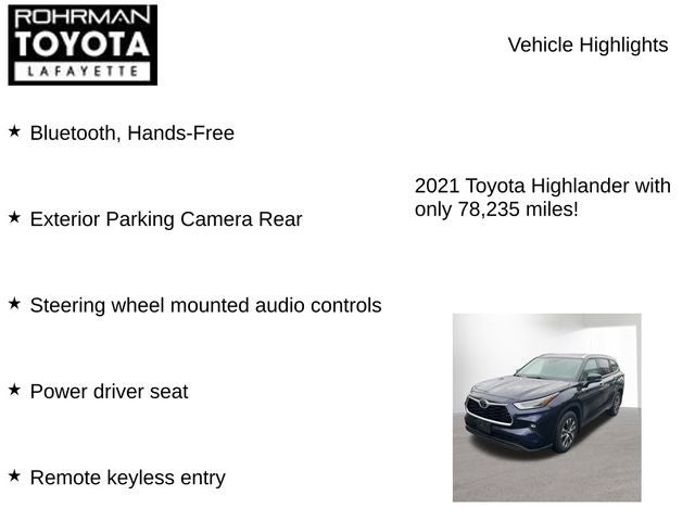 2021 Toyota HIGHLANDER XLE