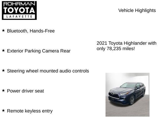 2021 Toyota HIGHLANDER XLE
