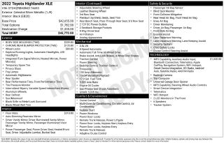 2022 Toyota Highlander XLE