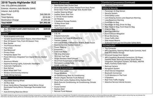 2018 Toyota Highlander XLE