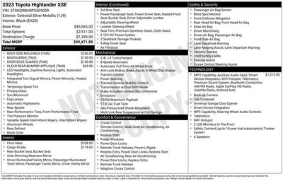 2023 Toyota Highlander XSE