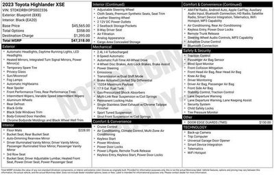 2023 Toyota Highlander XSE