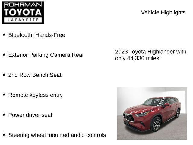 2023 Toyota HIGHLANDER XLE