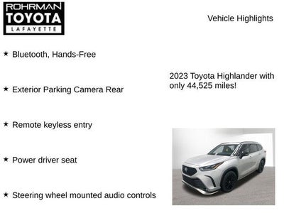 2023 Toyota Highlander XSE