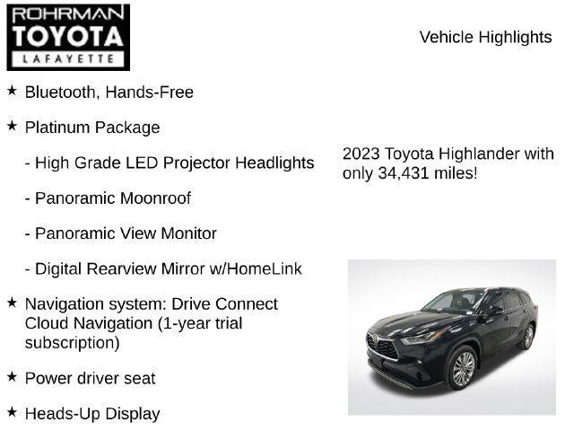 2023 Toyota Highlander Platinum