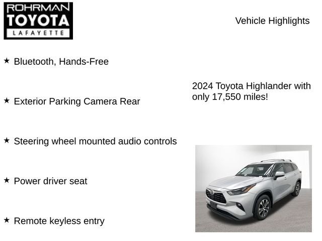 2024 Toyota HIGHLANDER XLE