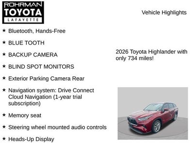 2026 Toyota Highlander Platinum