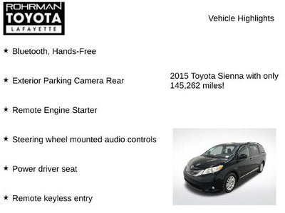 2015 Toyota SIENNA XLE 3.5L XLE 8 Passenger