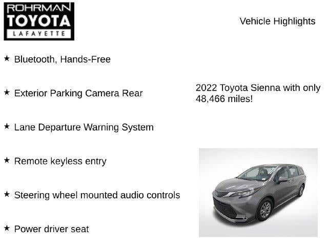 2022 Toyota Sienna XLE 7 Passenger