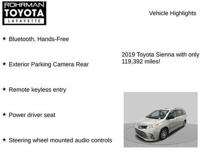 2019 Toyota Sienna XLE 8 Passenger
