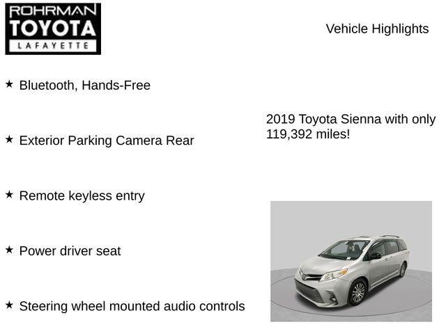 2019 Toyota Sienna XLE 8 Passenger