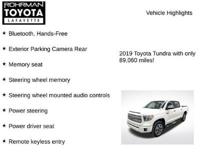 2019 Toyota Tundra Platinum 5.7L V8