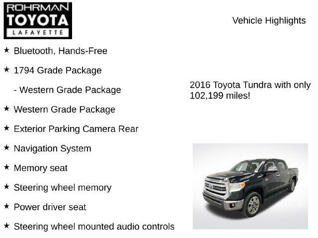 2016 Toyota Tundra 1794 CrewMax
