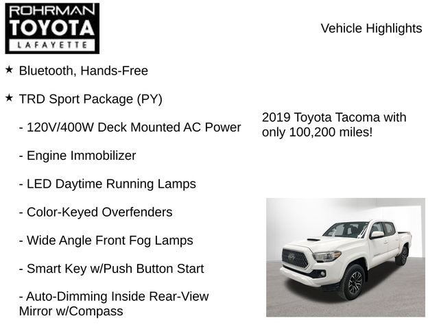 2019 Toyota TACOMA TRD SPORT TRD Sport V6