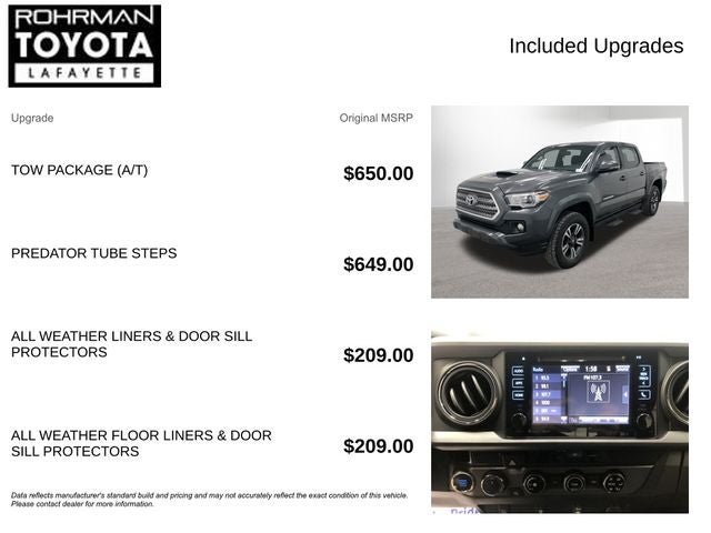 2017 Toyota TACOMA TRD SPORT TRD Sport V6