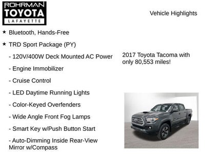 2017 Toyota TACOMA TRD SPORT TRD Sport V6