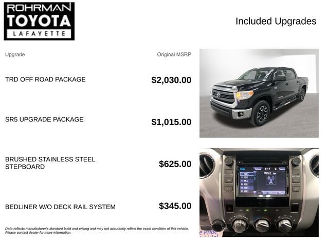 2015 Toyota TUNDRA 4X4 SR5 CrewMax