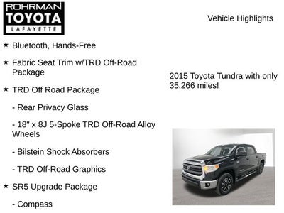 2015 Toyota TUNDRA 4X4 SR5 CrewMax