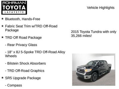 2015 Toyota TUNDRA 4X4 SR5 CrewMax
