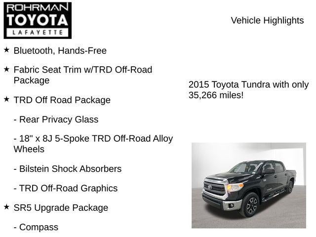 2015 Toyota TUNDRA 4X4 SR5 CrewMax