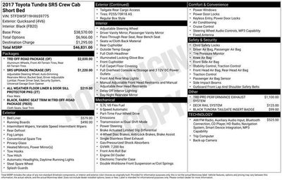 2017 Toyota TUNDRA 4X4 SR5 CrewMax