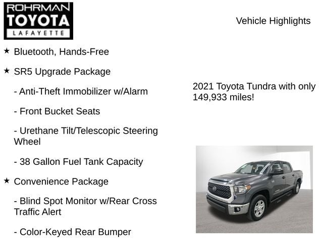 2021 Toyota Tundra SR5
