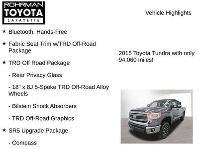 2015 Toyota TUNDRA 4X4 SR5 CrewMax