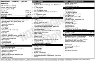 2020 Toyota TUNDRA 4X4 SR5