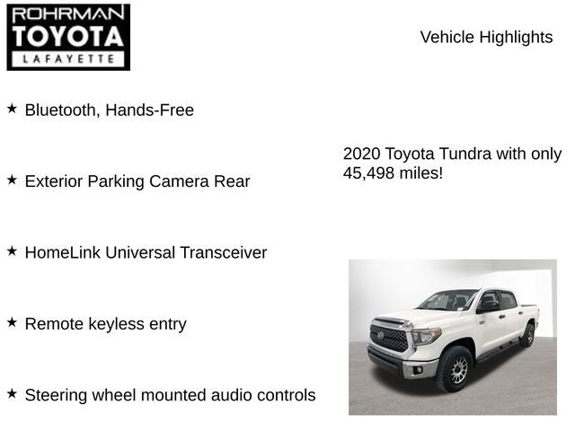 2020 Toyota TUNDRA 4X4 SR5