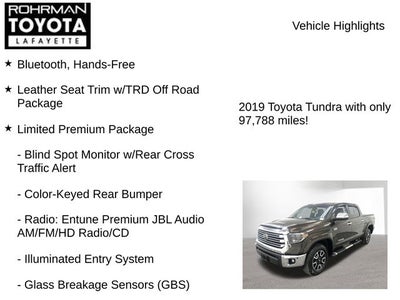 2019 Toyota TUNDRA 4X4 Limited CrewMax