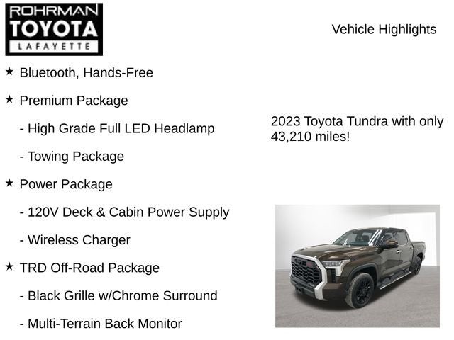 2023 Toyota Tundra Limited